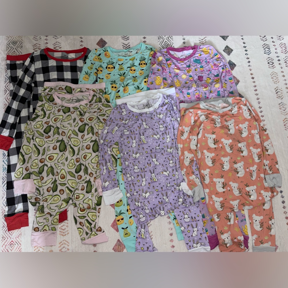6 pairs of little sleepies sets bamboo size 9/10
